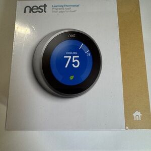 Google Nest Learning Thermostat T3007ES Stainless Steel Color SEALED PACKAGE